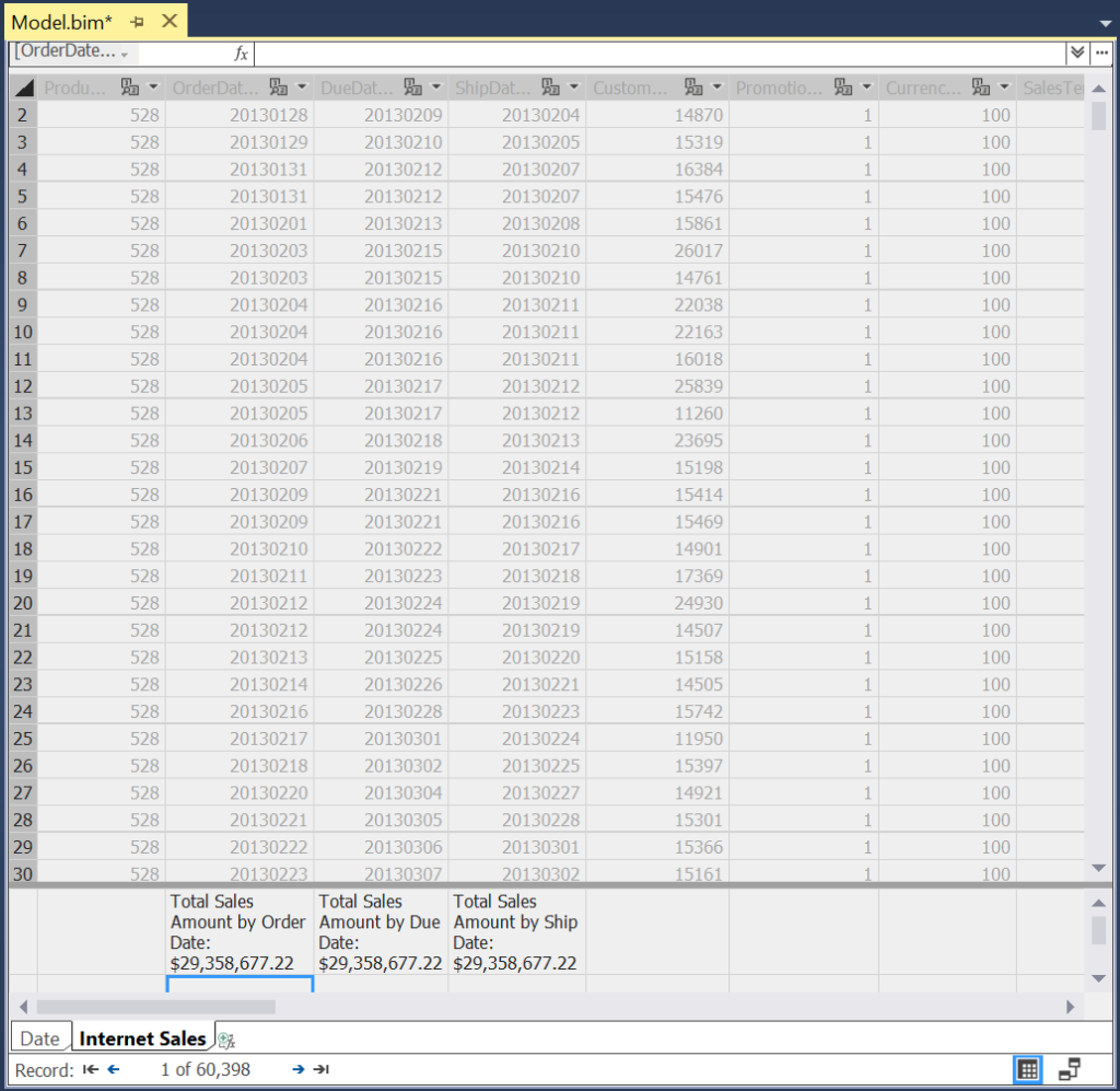 Managing Role Playing Dimensions in SSAS Tabular with Measures