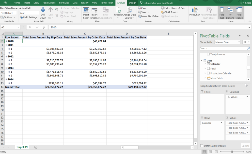 Managing Role Playing Dimensions in SSAS Tabular with Measures in Excel