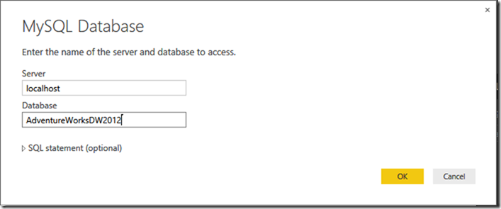 MySQL and Power BI