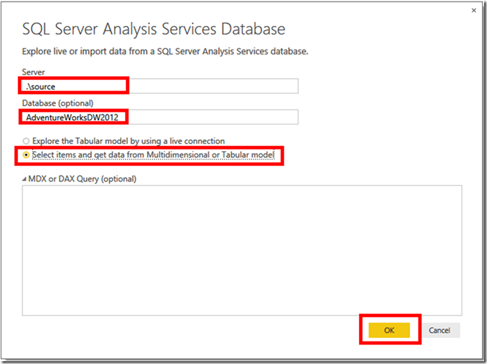 Power BI and SSAS Multidimensional 02