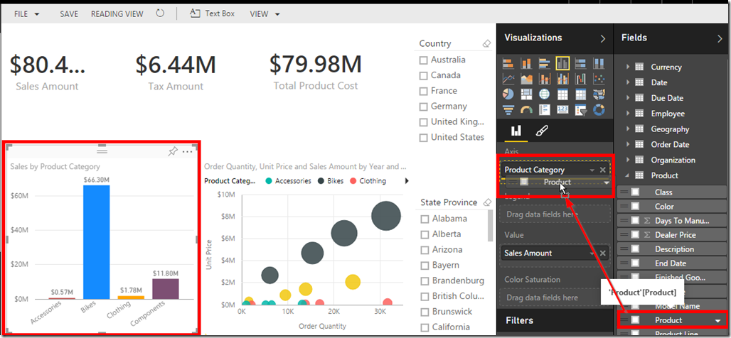 Drill Action in Power BI 02
