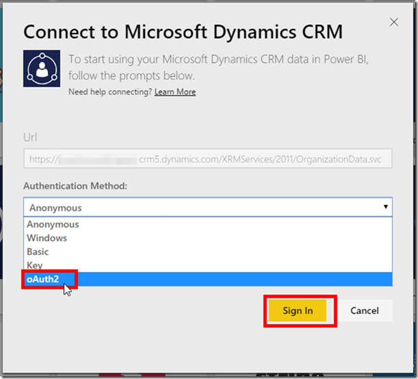 Power BI CRM Connector 4