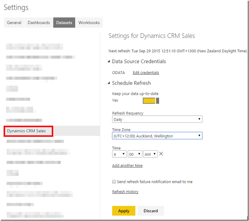 Dynamics CRM and Power BI 3