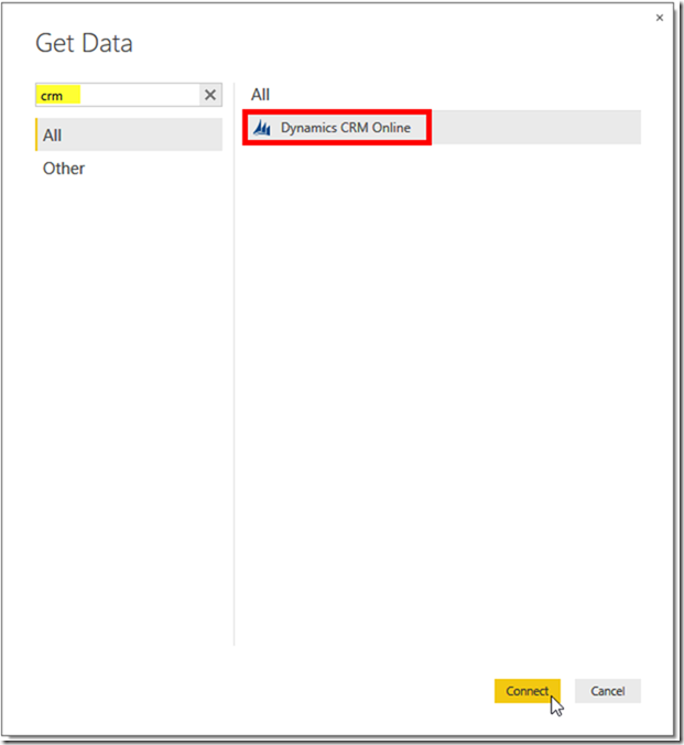 Dynamics CRM and Power BI 4