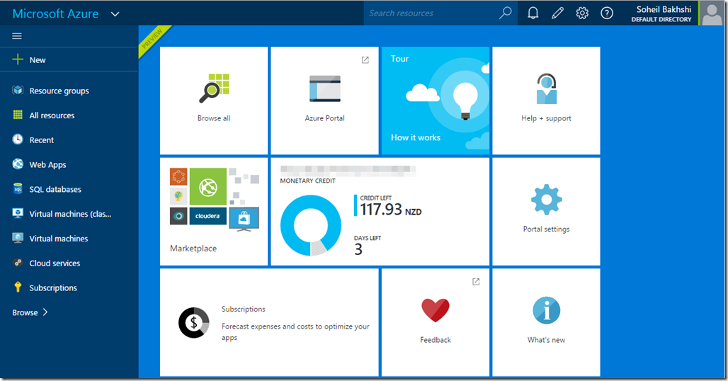 Install Azure SQL Data Warehouse