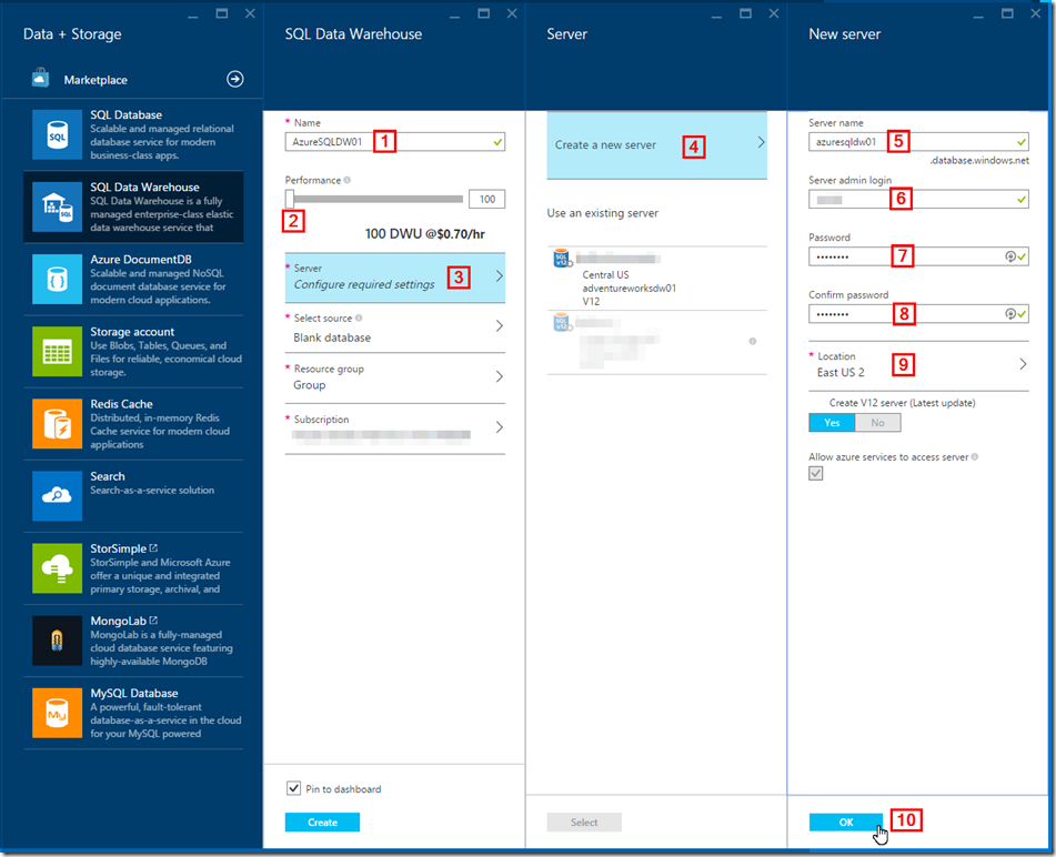 Install Azure SQL Data Warehouse 03