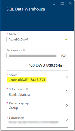 Install Azure SQL Data Warehouse 05