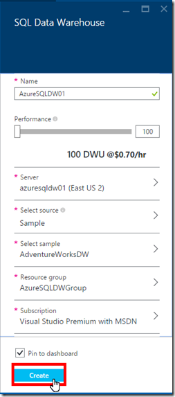 Install Azure SQL Data Warehouse 09