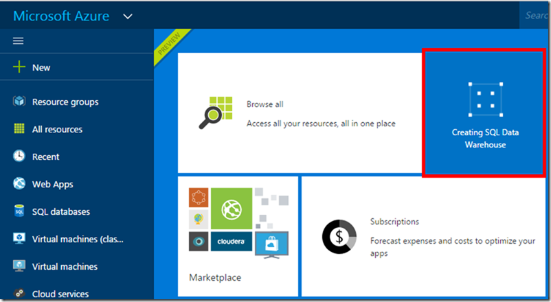 Install Azure SQL Data Warehouse 10