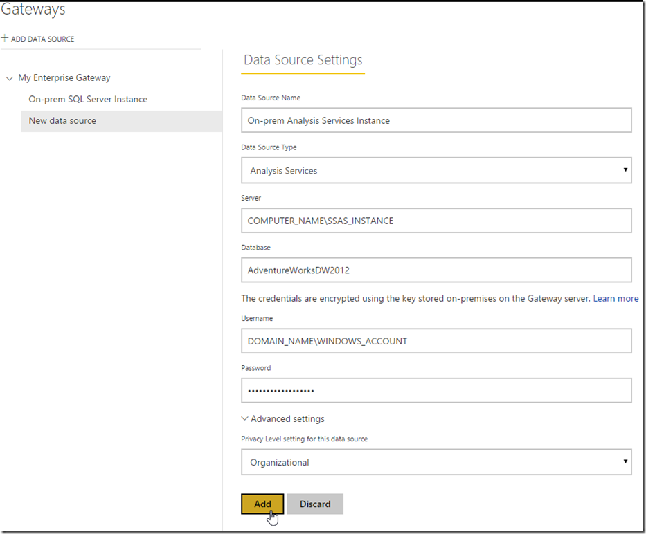 Managing Power BI Enterprise Gateways 04