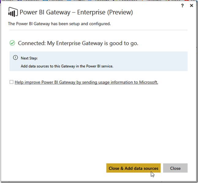 Installing Power BI Enterprise Gateway 04