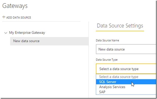 Managing Power BI Enterprise Gateways 01