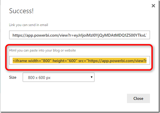 Power BI and iFrame 07