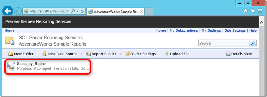 SSRS 2016 Report Manager