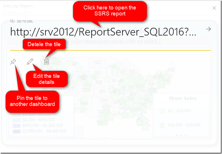 Edit Power BI Tile