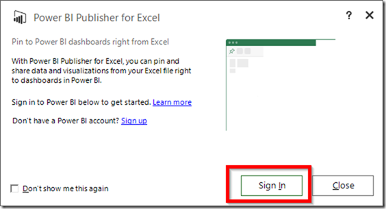 Power BI Publisher for Excel