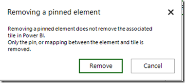 Removing Pinned Elements