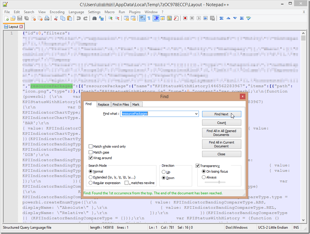 Edit Layout in Notepad++ 3
