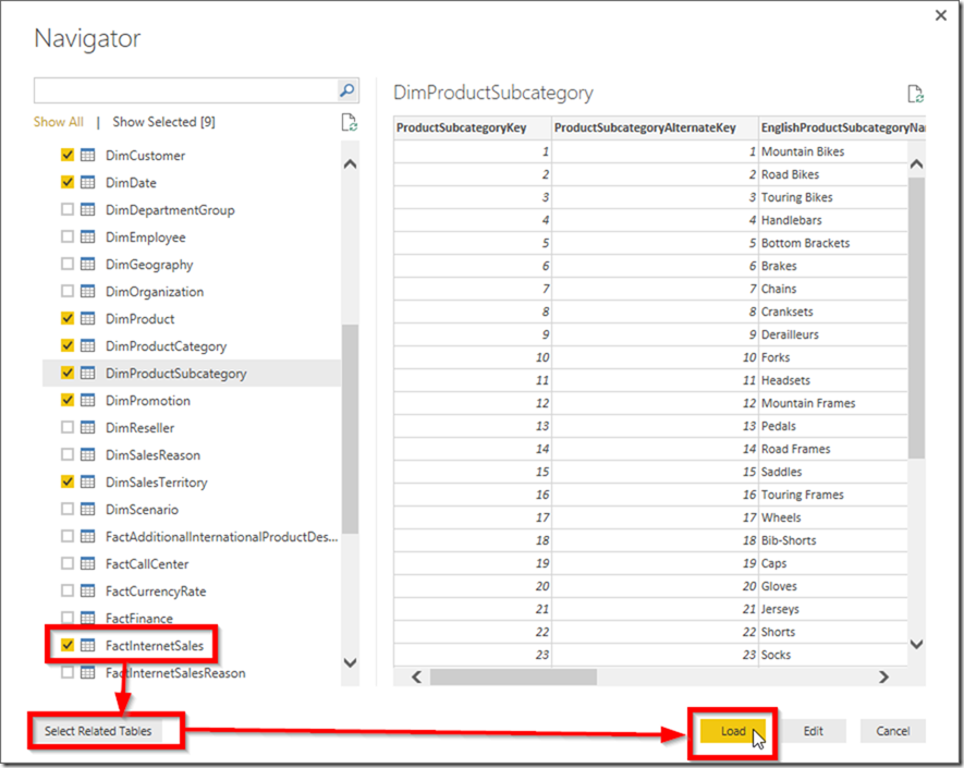 Power BI get data from SQL Server 02