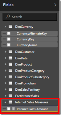 Power BI Task pane