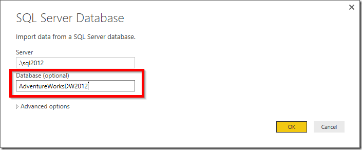 Power BI get data from SQL Server 02