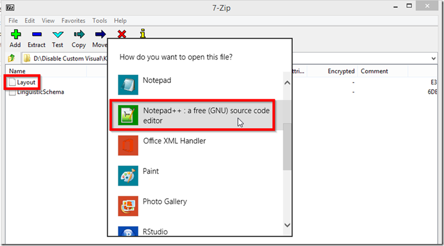Edit Layout in Notepad++