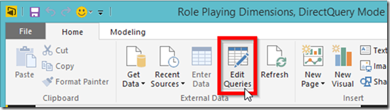Power BI Desktop Edit Queries