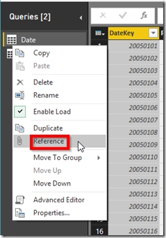 Power BI Desktop Reference Table