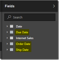 Power BI Desktop Role Playing Dimension