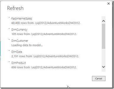 Power BI Desktop Refresh Data