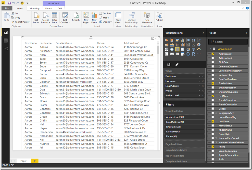 Dynamic Data Maskin (DDM) in Power BI Desktop