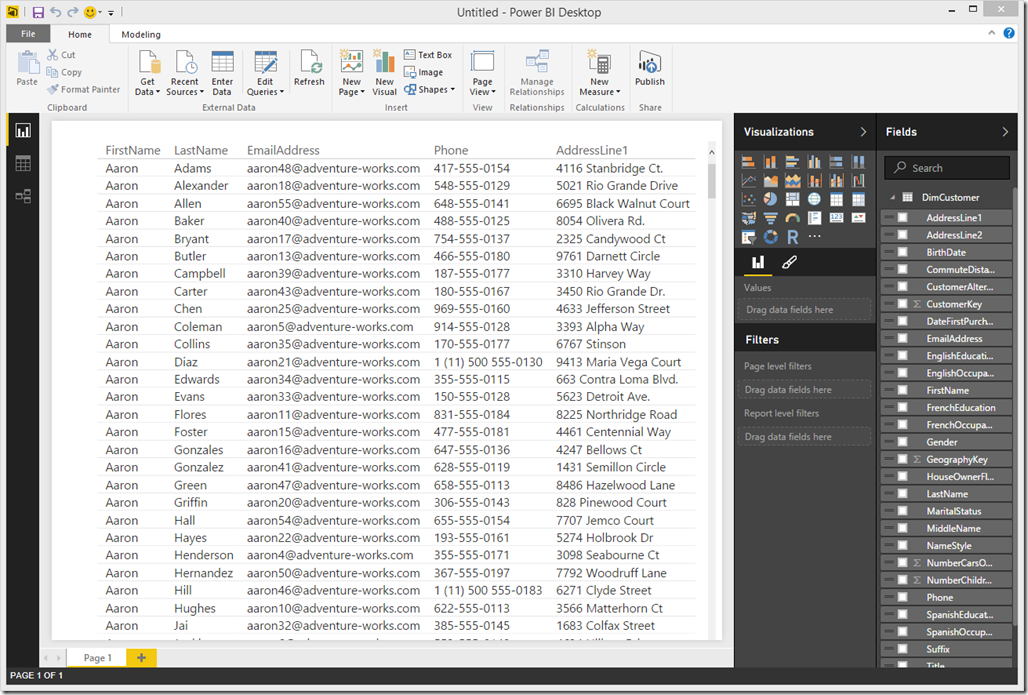 Dynamic Data Maskin (DDM) in Power BI Desktop