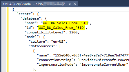 Script Power BI Desktop Model in SSMS