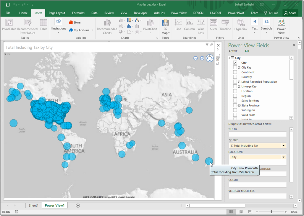 Excel 2016 Power View