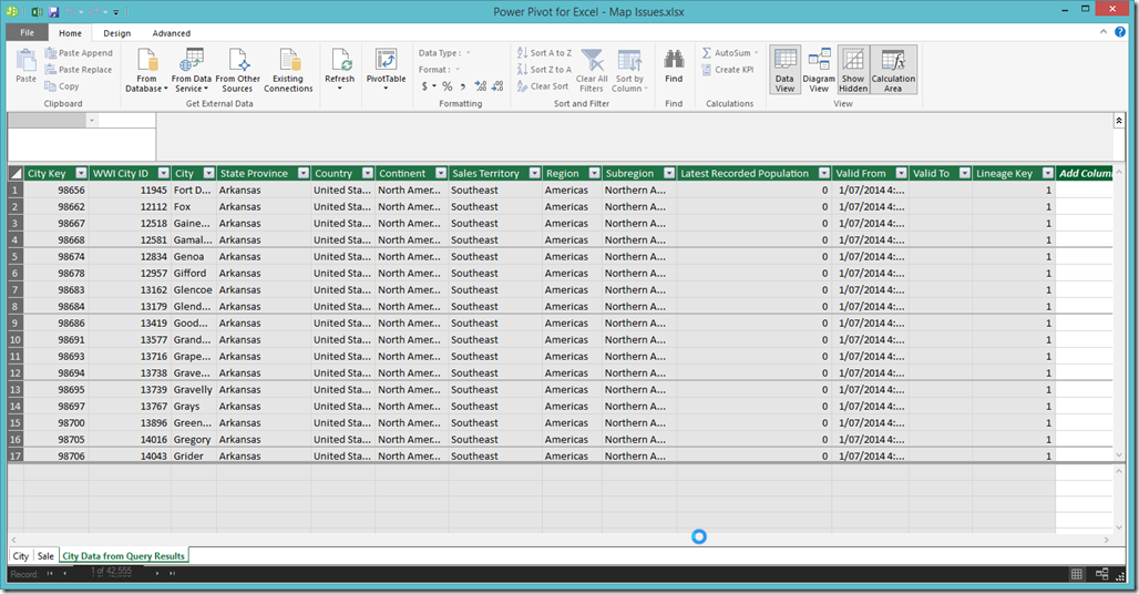 Excel 2016 Power Pivot
