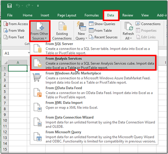 Connecting to Power BI Desktop Model from Excel