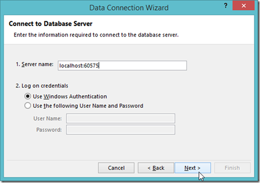 Connecting to Power BI Desktop Model from Excel