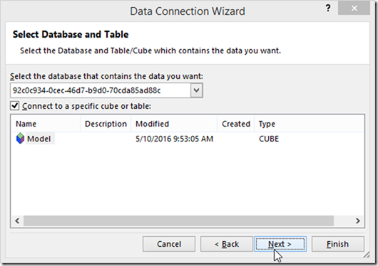 Connecting to Power BI Desktop Model from Excel