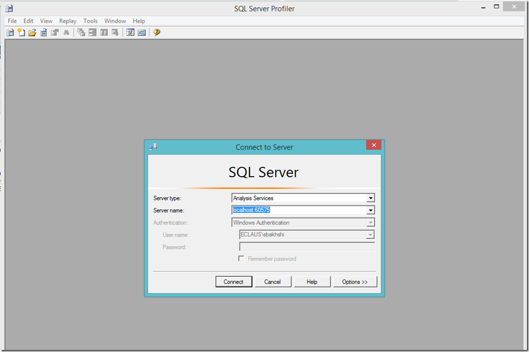 Profiling Power BI Desktop Model using SQL Server Profiler