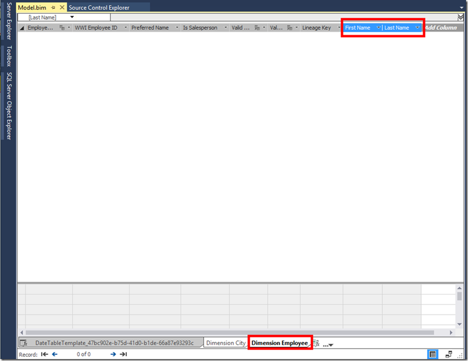 Import SSAS Tabular Model to SSDT