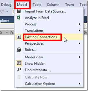 SSAS Tabular Existing Connections