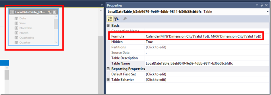 Calculated Table in SSAS Tabular