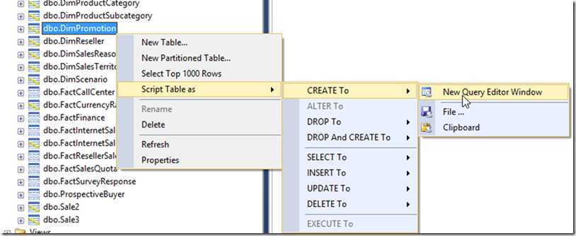 Script Azure SQL Data Warehouse Objects in SSMS 2016
