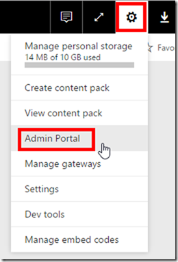 Power BI Admin Portal