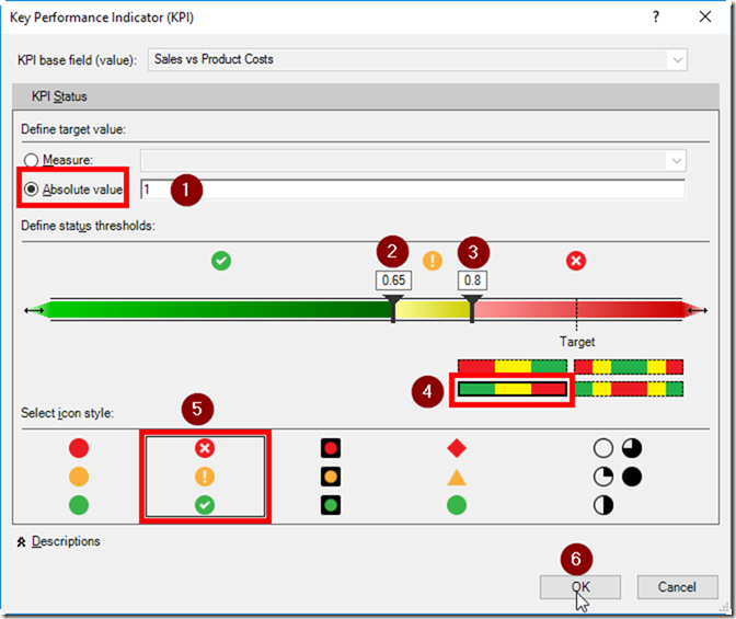 Power Pivot Create KPI