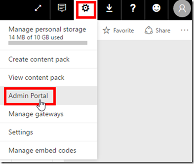 Power BI Admin Portal