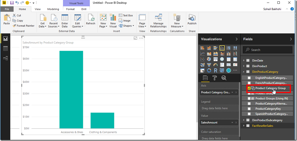 Use Groups in Power BI Desktop