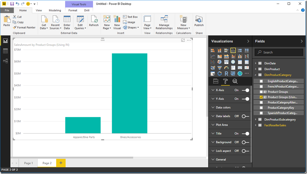 Grouping in Power BI Desktop