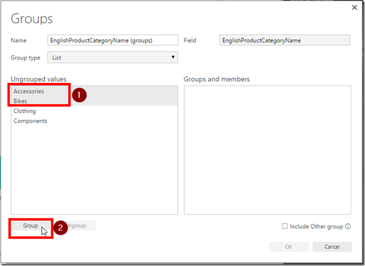 Create Groups in Power BI Desktop