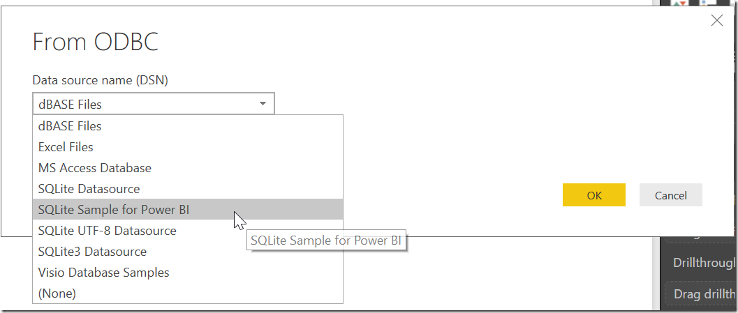 Load Data From ODBC DSN to Power BI